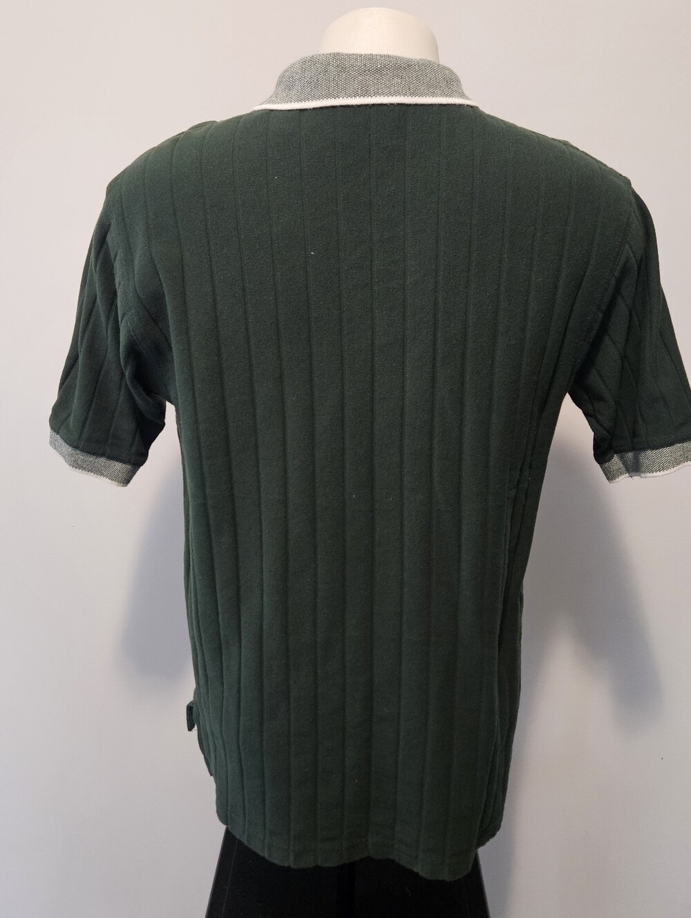 Lee Sport Miami Hurricanes Vintage Polo Shirt Mens Dark Green Classic 90's Large - Picture 7 of 10